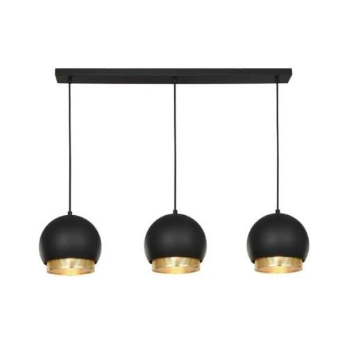 Lucande - Sivaniel 3 Pendelleuchte Black/Gold