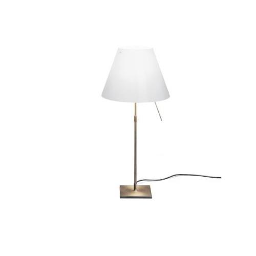 Luceplan - Costanza Tischleuchte m/Dimmer White/Brass