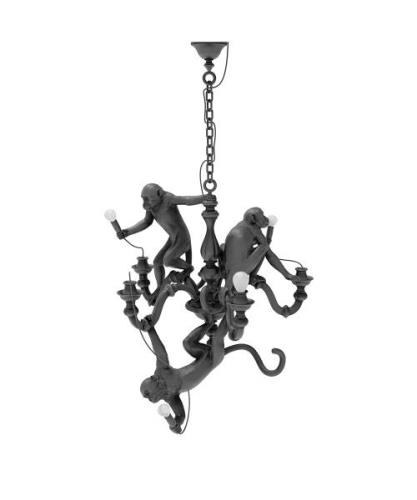 Seletti - Monkey Chandelier Schwarz