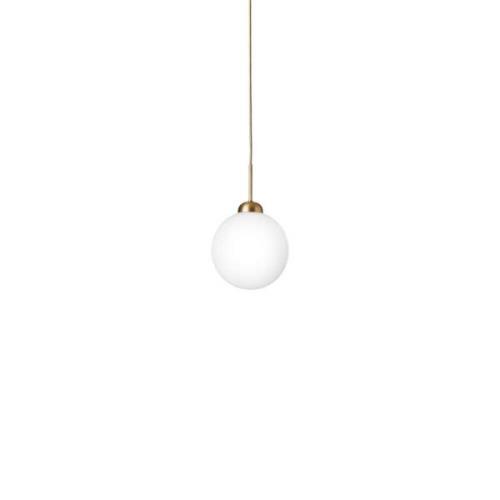 Nuura - Apiales 1 Pendelleuchte Large Brushed Brass/Opal