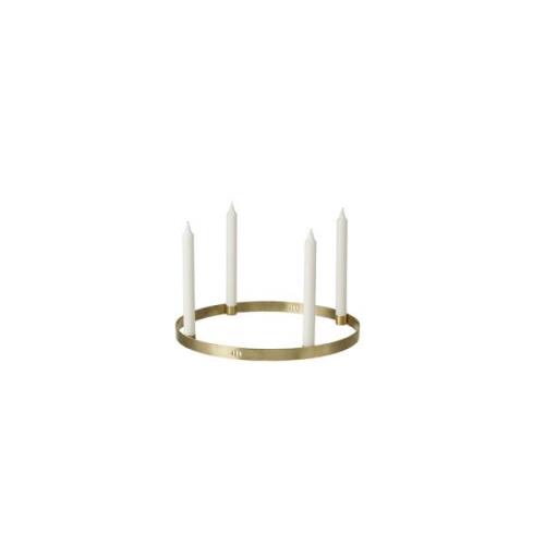 ferm LIVING - Candle Holder Circle Small Brass