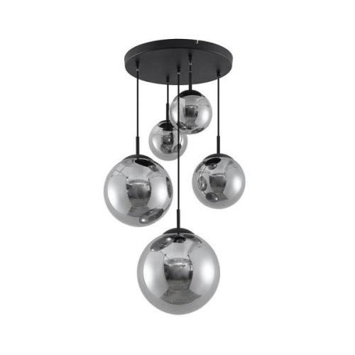 Lindby - Teeja 5 Cluster Pendelleuchte Smoke