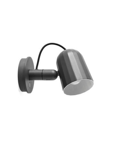 HAY - Noc Button Wandleuchte Dark grey