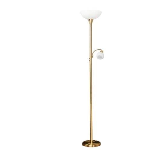 Lindby - Elaina Stehleuchte Brass/White