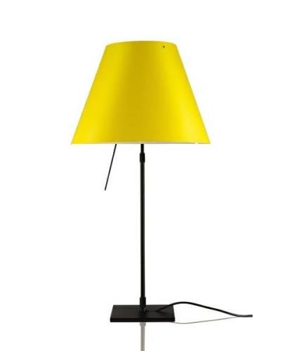 Luceplan - Costanza Tischleuchte m/Dimmer Schwarz/Smart Yellow