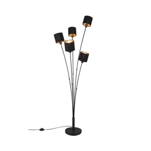 Lindby - Kyden 5 Stehleuchte Black/Gold