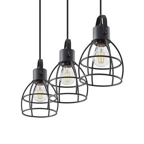 Lindby - Flintos 3 Pendelleuchte Black