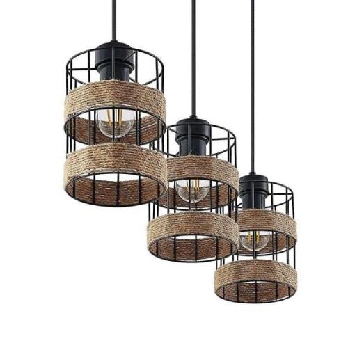 Lindby - Espinia 3 Pendelleuchte Black