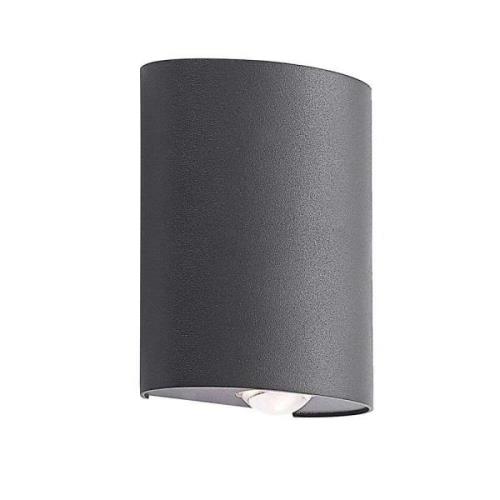 Lindby - Gatlin 2 Außen Wandleuchte Dark grey