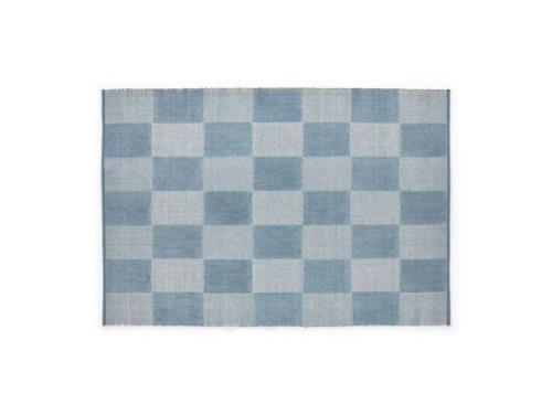 HAY - Check Rug Small Check 140x200 Light Blue