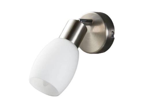 Lindby - Arda Wandleuchte Stainless Steel/Opal