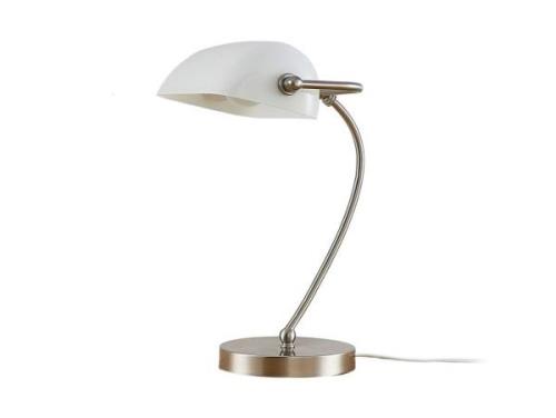 Lindby - Selea Tischleuchte White/Satin Nickel