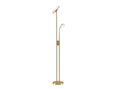 Lindby - Seppa LED Stehleuchte Round Matt Brass