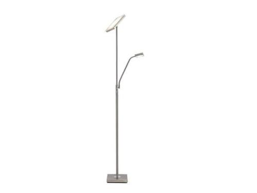 Lindby - Sumani LED Stehleuchte Satin Nickel