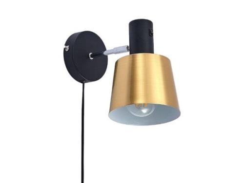 Lindby - Vlada Wandleuchte Matt Brass/Matt Black