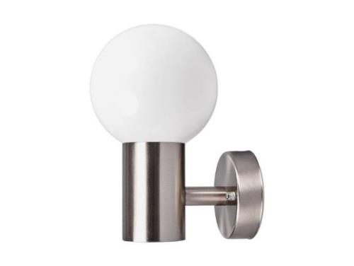 Lindby - Tomma Außen Wandleuchte Stainless Steel/Opal White