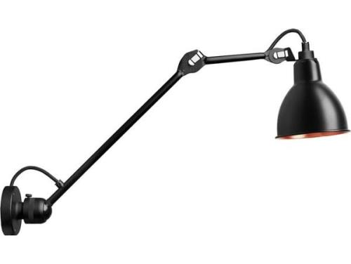 Lampe Gras - 304L40 Wandleuchte Schwarz/Schwarz/Kupfer Lampe Gras