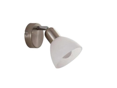 Lindby - Paulina LED Wandleuchte Satin Nickel/White