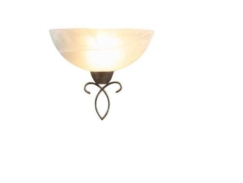 Lindby - Mohija Wandleuchte Alabaster White/Antique Gold