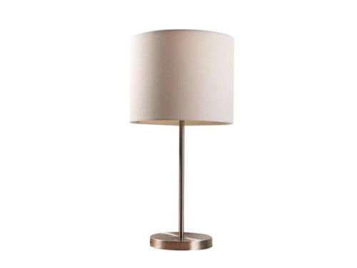 Lindby - Parsa Tischleuchte White/Satin Nickel