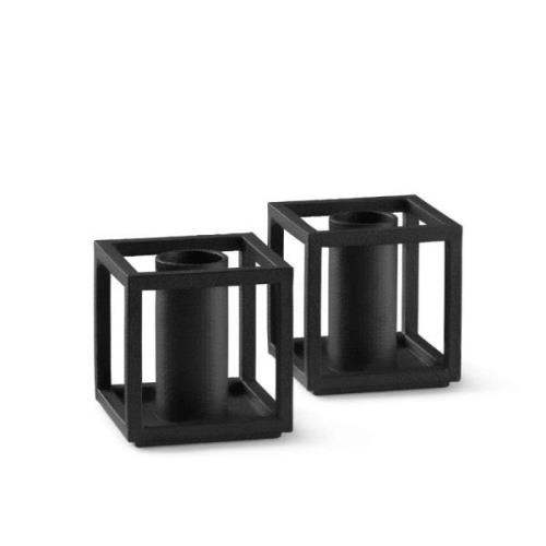 Audo Copenhagen - Kubus Candle Holder Micro Black 2 psc.