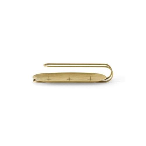 Audo Copenhagen - Clip Candle Holder Table 3-Arm H5 Brass Audo Copenha...