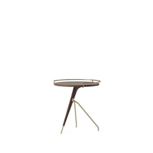 Audo Copenhagen - Umanoff Side Table Low Walnut/Matt Lacquered Brass