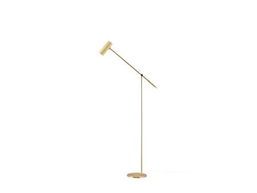 Globen Lighting - Hubble Read Stehleuchte Brushed Brass Globen Lightin...