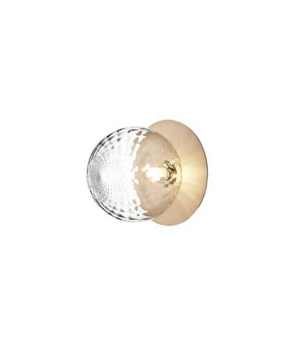 Nuura - Liila 1 Large Wand/Deckenleuchte IP44 Nordic Gold/Optic Clear
