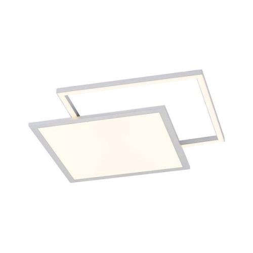 Lucande - Senan LED Square Deckenleuchte CCT Silver