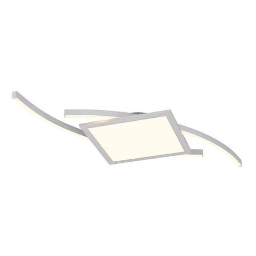 Lucande - Tiaro LED Square Deckenleuchte 42,5 Silver