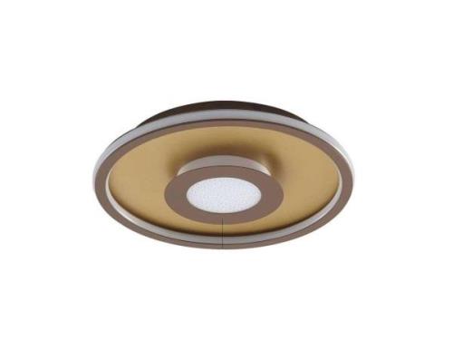 Lindby - Pekela Round LED Deckenleuchte Ø43 Rust/Matt Gold