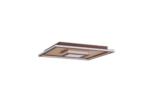 Lindby - Pekela Square LED Deckenleuchte L60 Rust/Matt Gold