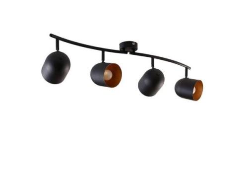 Lindby - Morik 4 LED Deckenleuchte Black/Gold