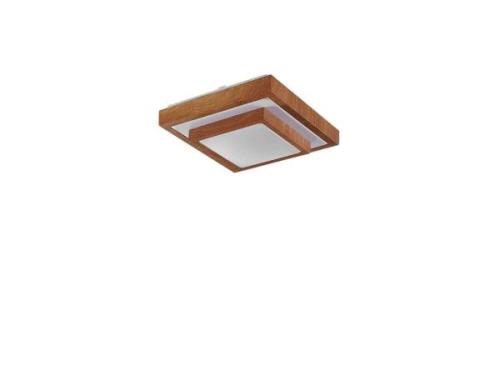 Lindby - Mendosa Square LED Deckenleuchte Wood