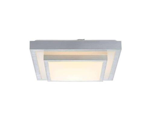 Lindby - Mirco Square LED Deckenleuchte L37,5 Alu/White