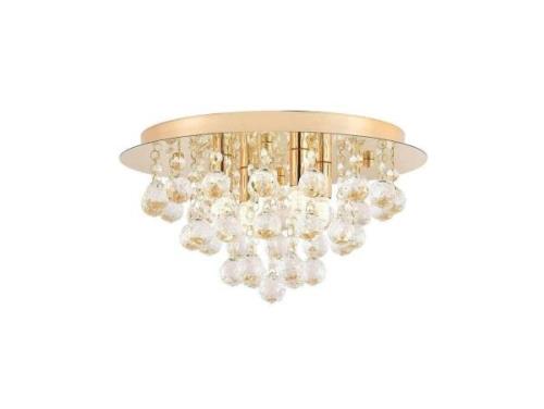 Lindby - Gillion 4 Deckenleuchte Crystal/Gold