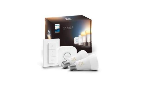 Philips Hue - Philips Hue White Amb. Starter Kit m/Bridge & Dimmer Phi...