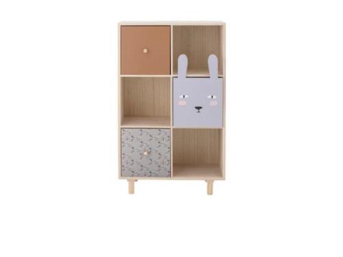 Bloomingville - Calle Bookcase w/Drawers L55 Paulownia Nature Blooming...