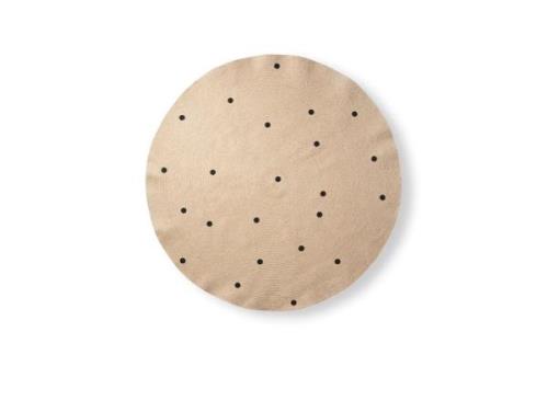 ferm LIVING - Jute Carpet Large Black Dots ferm LIVING