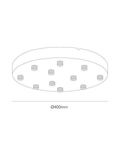 Light-Point - Ceiling Base Ø400/11 Pendelleuchten Weiß