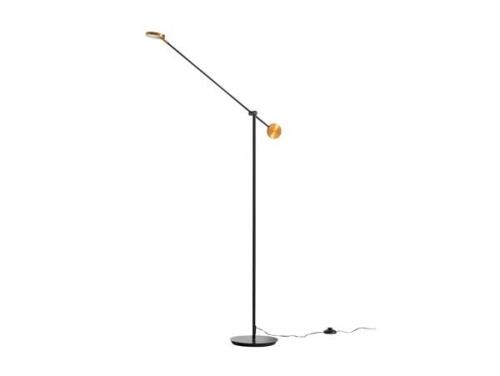 Lucande - Adomas LED Stehleuchte Black/Gold