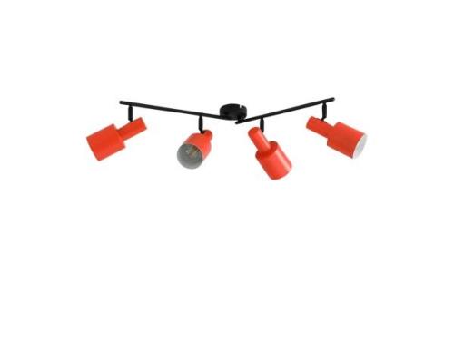 Lindby - Ovelia 4 Deckenleuchte Orange/Black