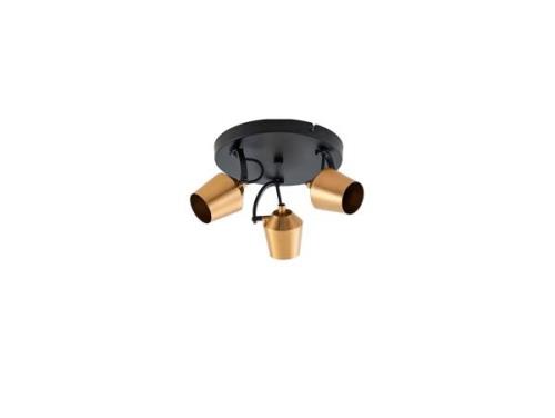 Lindby - Sylveria 3 Deckenleuchte Black/Gold