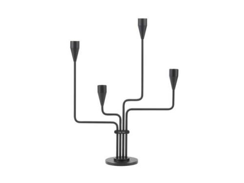 Piet Hein - Sydkorset Candle Holder Black