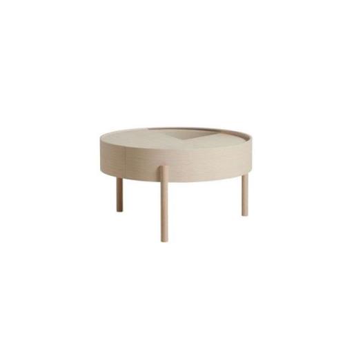 Woud - Arc Coffee Table Ø66 White Ash