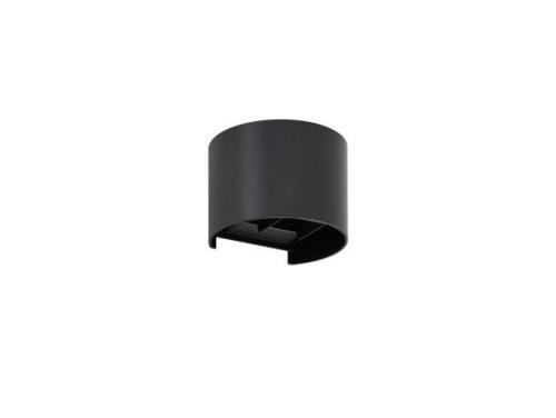 Lindby - Nivar Round LED Außen Wandleuchte Black