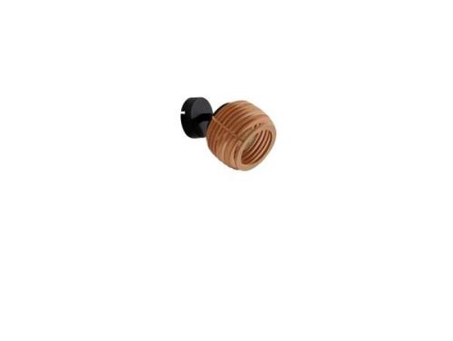 Lindby - Ediz Wandleuchte Wood/Black