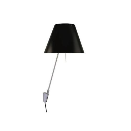 Luceplan - Costanza Wandleuchte m/Dimmer Alu/Liquorice Black