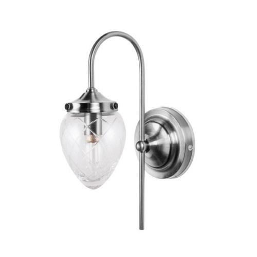 Globen Lighting - Juni Wandleuchte IP44 Antike Stahl/Klar